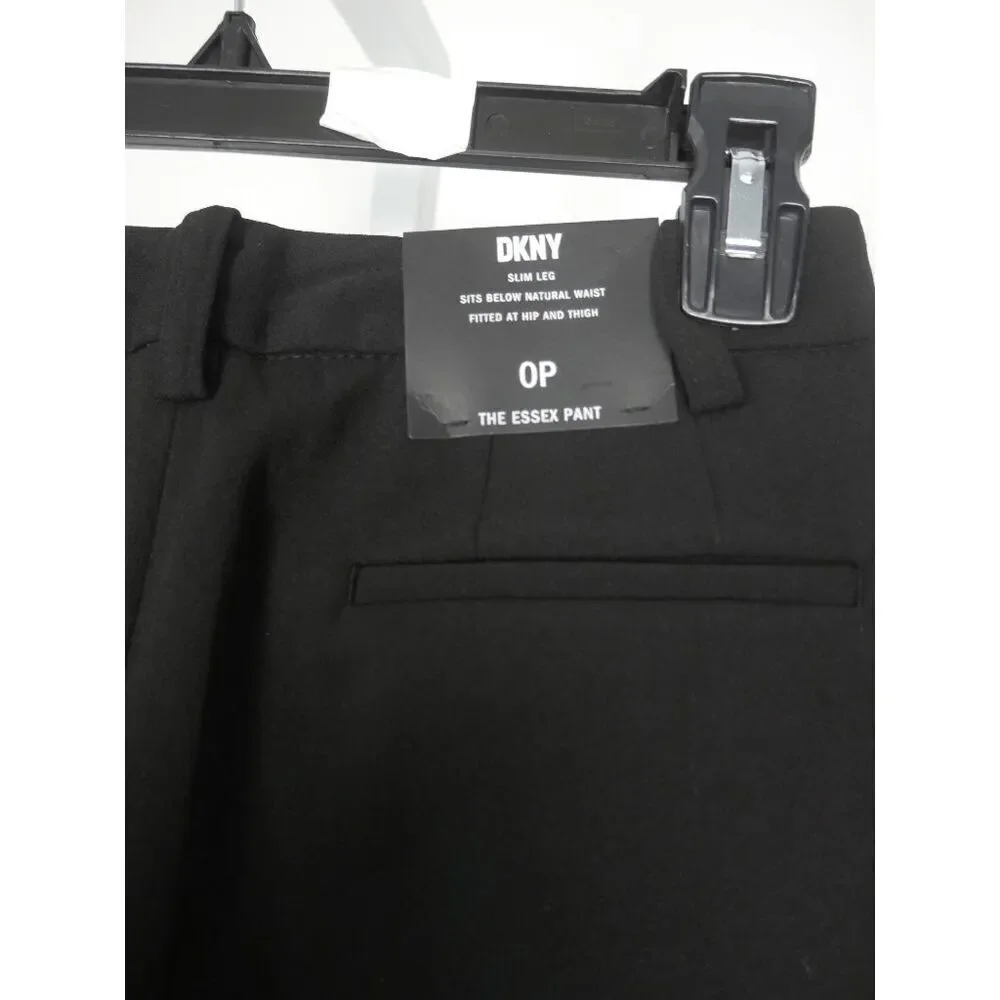 DKNY Women's Midi Rise Skinny Petite Essex Pants Black 0P - Picture 5 of 11